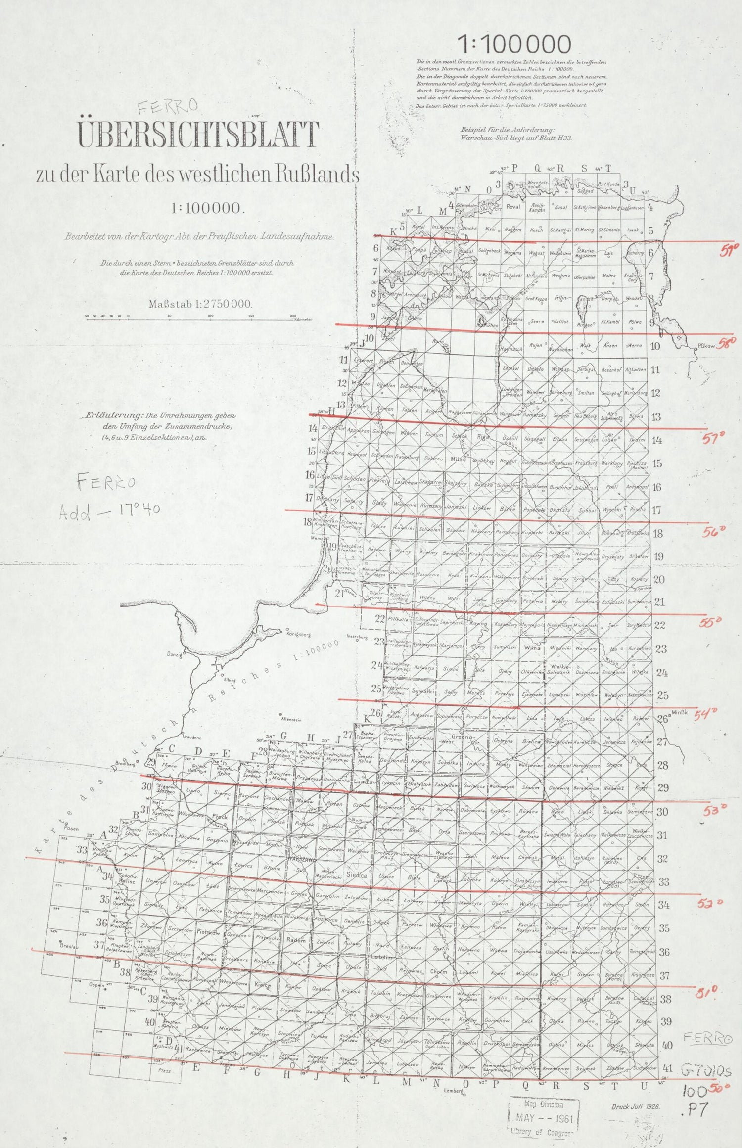 This old map of Karte Des Westlichen Russlands from 1911 was created by  Prussia (Germany). Landesaufnahme. Kartogr. Abteilung in 1911