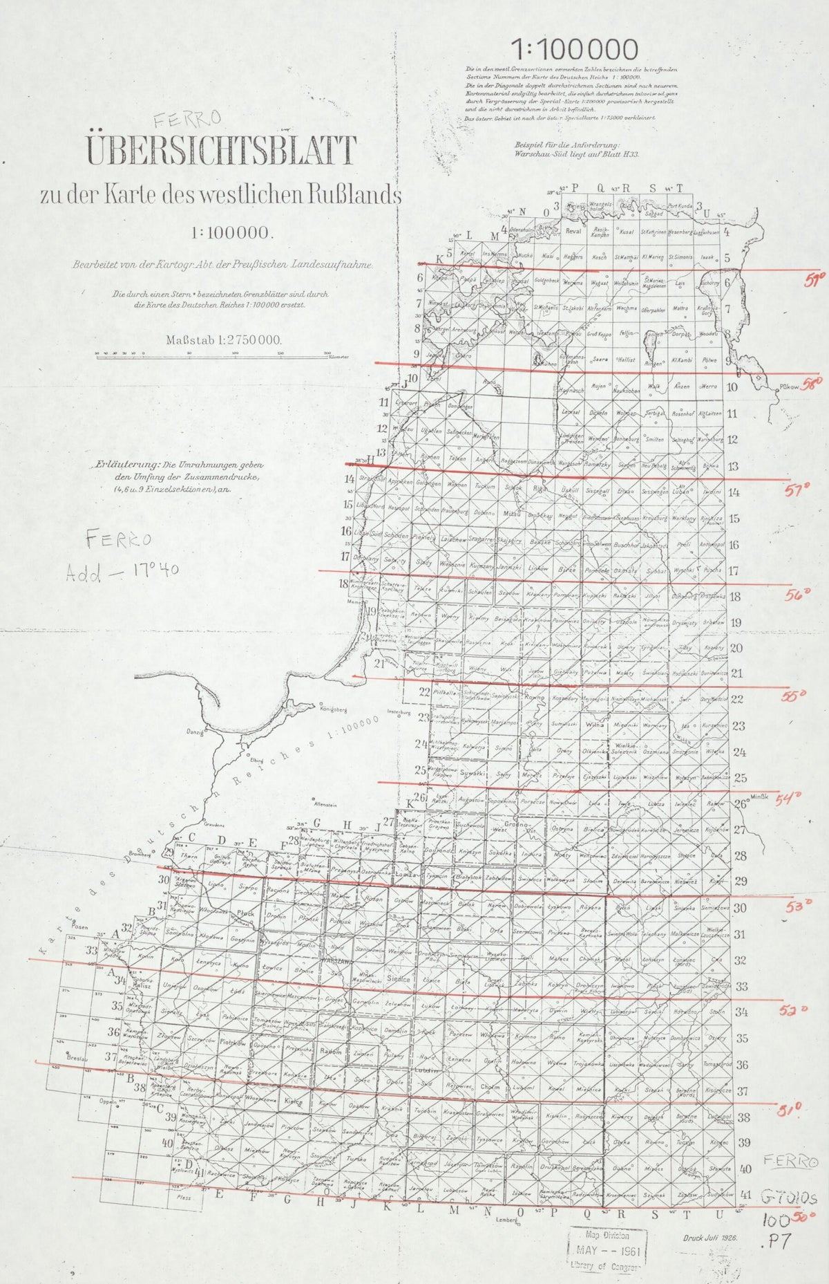 Karte Des Westlichen Russlands in 1911 by Relic Map Company