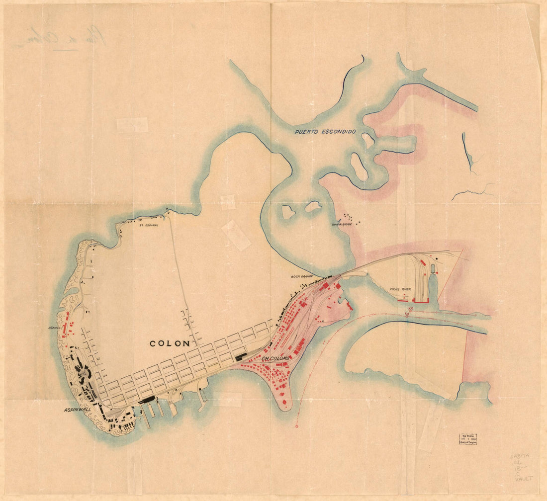 This old map of Plan De Colon from 1850 was created by  in 1850