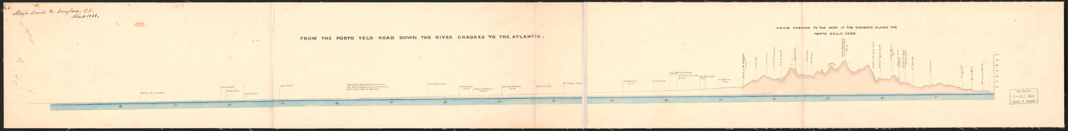 This old map of 13 : from the Porto Velo Road Down the River Chagres to the Atlantic : from Panama to the Bank of the Chagres Along the Porto Bello Road (From the Porto Velo Road Down the River Chagres to the Atlantic, from Panama to the Bank of the Chag