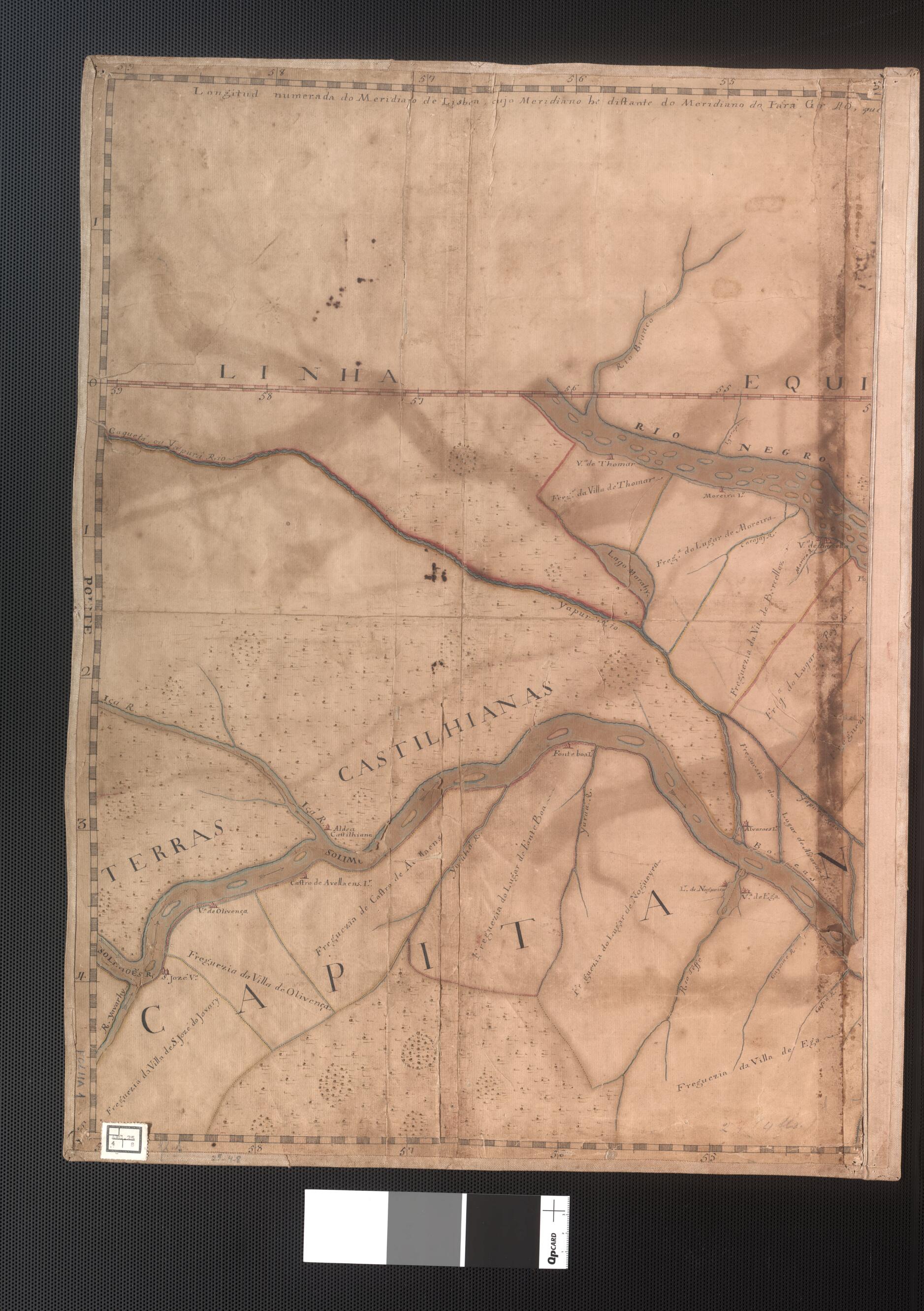 This old map of General Map of the Diocese of Pará: Shows the Division of Parishes Where the Venerable Father Miguel De Bulhões III, Bishop from Pará, Founded and Built the Diocese. (Mappa Geral Do Bispado Do Pará: Repartido Nas Suas Freguezias Que N