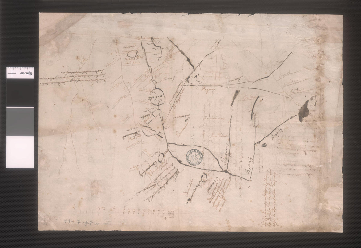 Primitive Map of the Upper Paraguay River and Its Tributaries Cuiaba, Porrudos and São Lourenco. (Mapa Rudimentar Do Alto Paraguai Com Seus Afluentes Entre Os Quais O Cuiabá E O Porrudos, Atual São Lourenço) 1720 by Relic Map Company