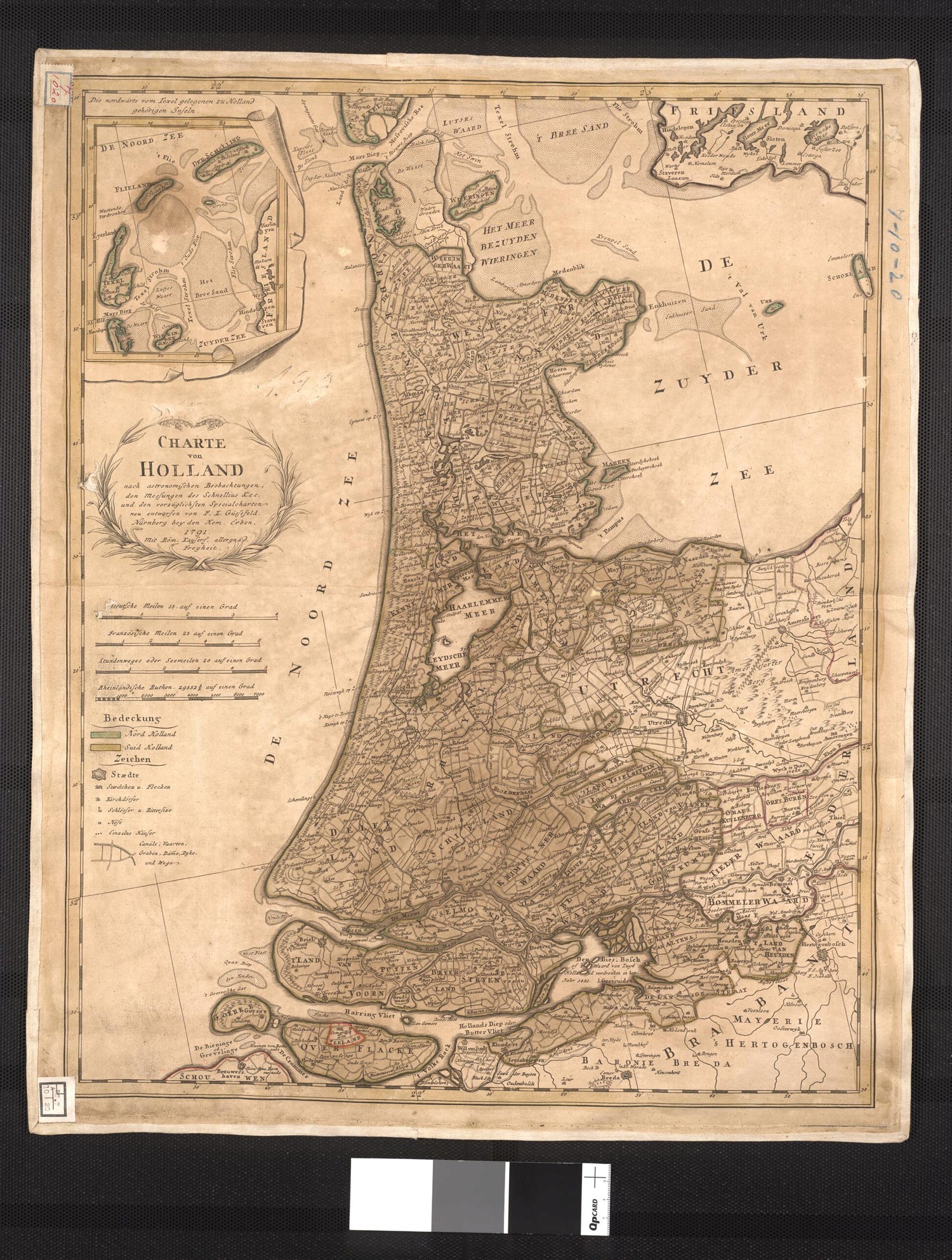 This old map of Map of Holland: According to Astronomical Observations, Measurements of Schnellius &amp; C. and the Superiorly Redesigned Special Maps of F. L. Güssefeld. (Charte Von Holland : Nach Astronomischen Beobachtungen, Den Messungen Des Schnellius 