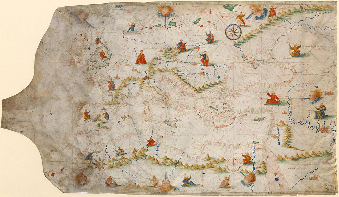 This old map of Portolan Chart (Old World) from 1505 was created by  in 1505