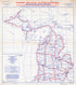 Map of Proposed National Highways for Michigan, 1916. (Four Hundred Miles of National Highways Proposed by the National Highways Association) by Relic Map Company
