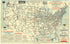 Map of United States Proposed National Highways System, 1915. (National Highways Map of the United States Showing Principal Transcontinental Highways and Connecting System of One Hundred Thousand Miles of National Highways Proposed by the National Hig... by Relic Map Company