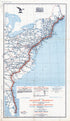 Map of the Atlantic Highway: Showing Every City, Town, Village and Hamlet Throughout Its Entire Length in 1915 by Relic Map Company