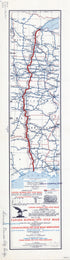 Kansas City--Gulf Road. (Kansas City-Gulf Road: Showing Every City, Town, Village and Hamlet Throughout Its Entire Length) 1915 by Relic Map Company