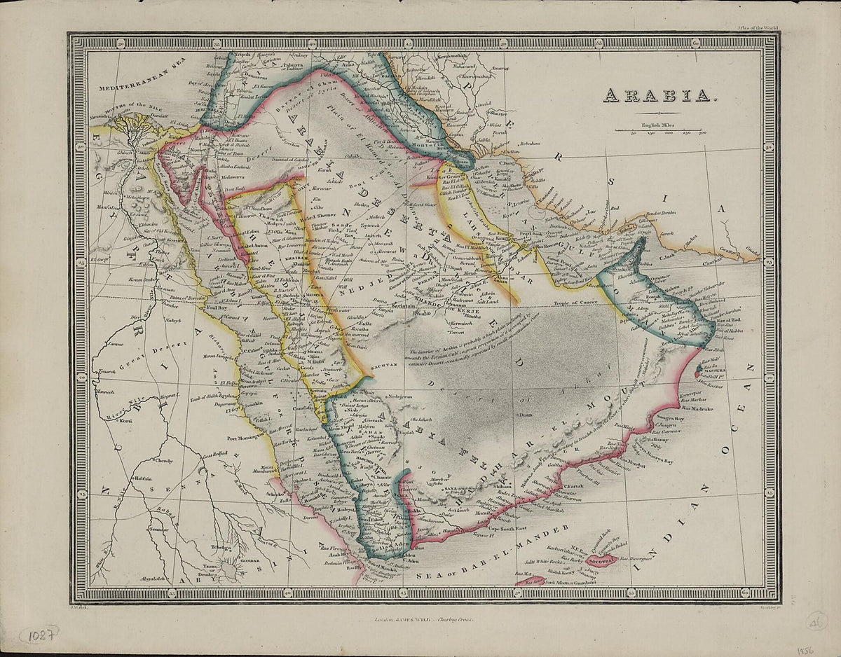 Arabia 1856 by Relic Map Company