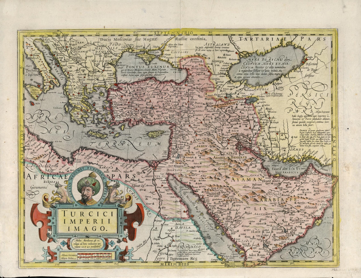 Map of the Turkish Empire. (Turcici Imperii Imago) 1600 by Relic Map Company