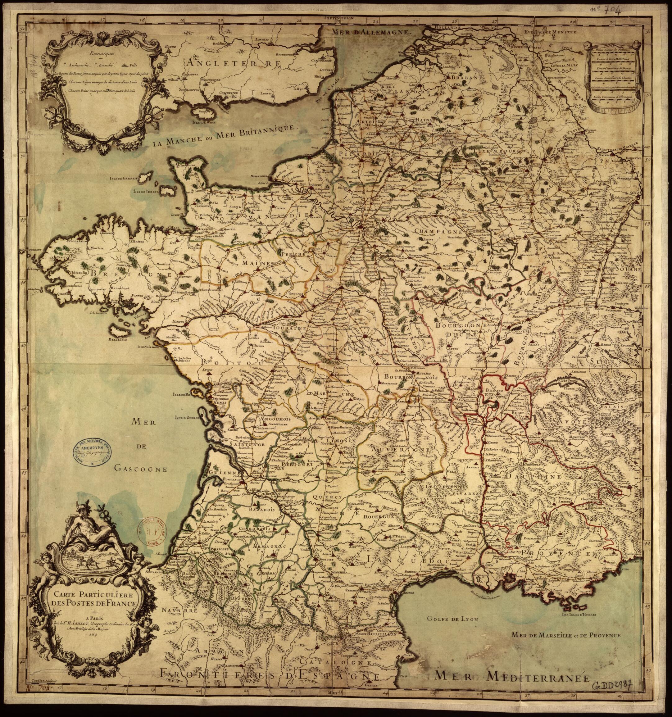 This old map of Map of France&