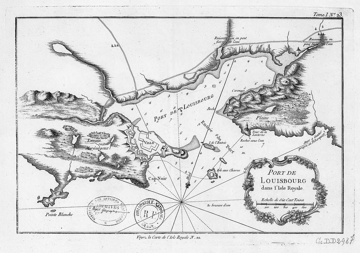 Port of Louisbourg On Île Royale. (Port De Louisbourg Dans L&