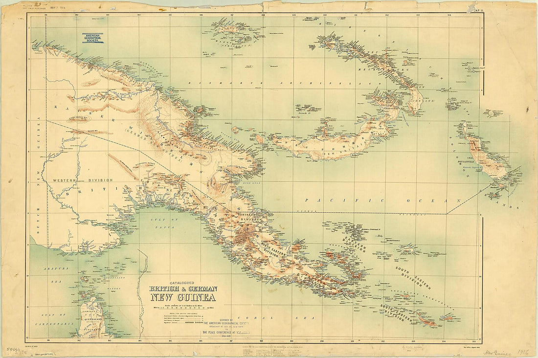 This old map of British and German New Guinea. (British &amp; German New Guinea) from 1906 was created by  Great Britain. War Office. General Staff. Geographical Section,  Great Britain. War Office. Intelligence Division in 1906