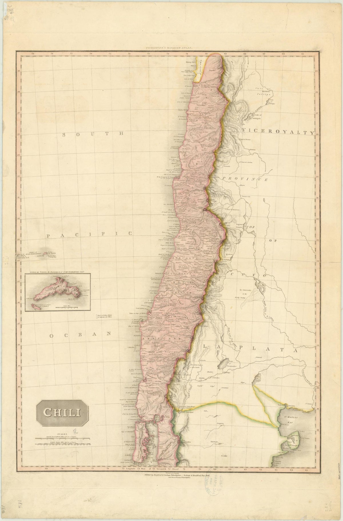 Chile, 1816. (Chili) by Relic Map Company
