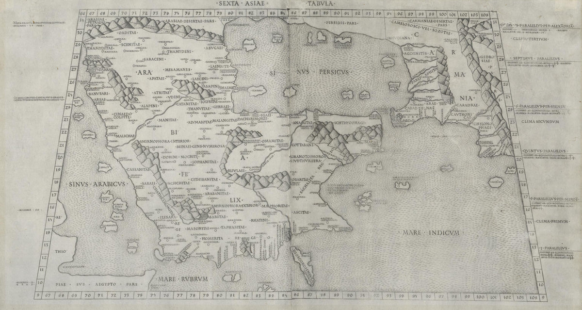 Sixth Map of Asia. (Sexta Asiae Tabula) 1478 by Relic Map Company