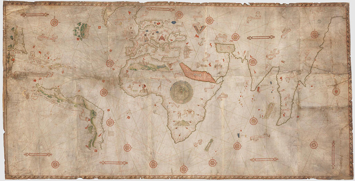 Nautical Planisphere 1504 by Relic Map Company