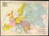 A Troubled Europe. Map of the Conflagration. (A Encrenca Européa Mappa Conflagrado) 1914 by Relic Map Company