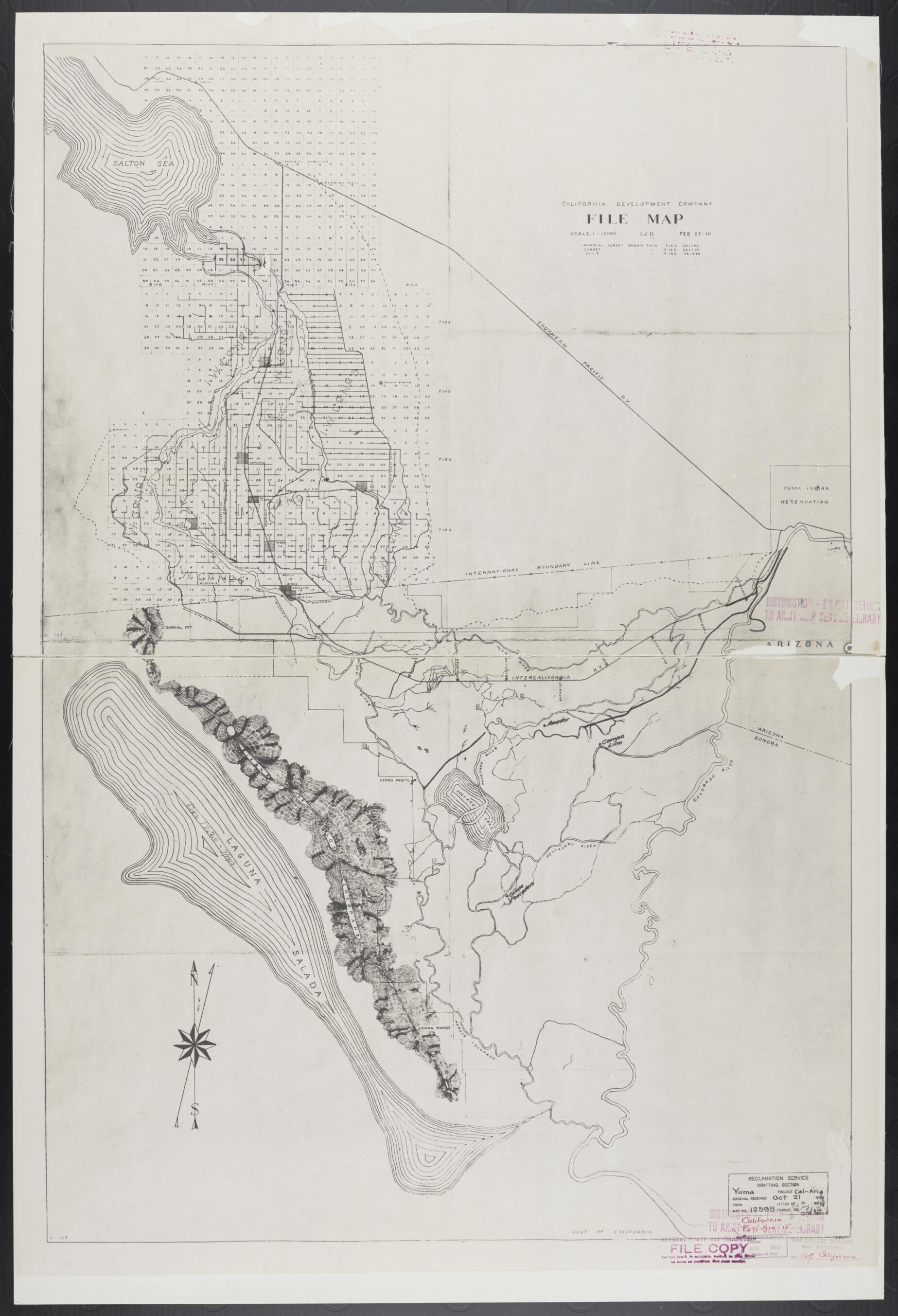 This old map of -various Subjects Raj--Reclamation 1934 (Alternate Supplied Title: California Title Collection Drawer 67, -various Subjects Raj--Reclamation 1934) from 1850 was created by  in 1850