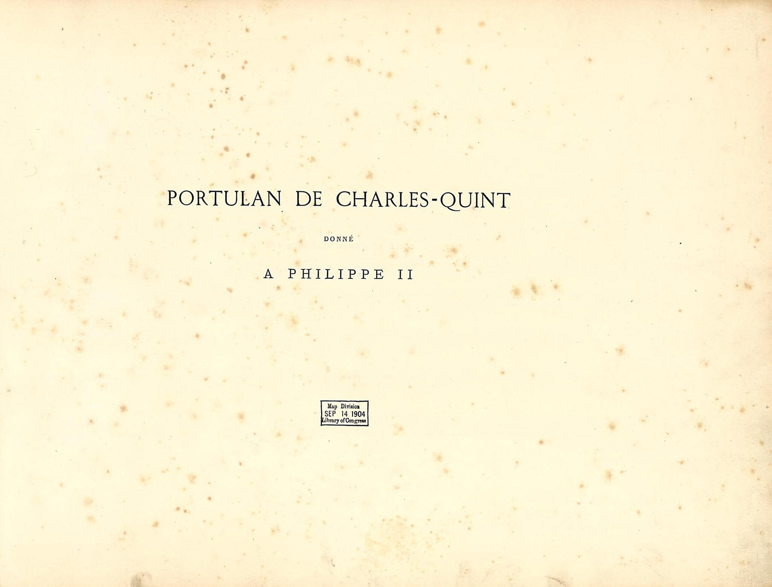Quint Donné à Philippe II, Accompagné D&