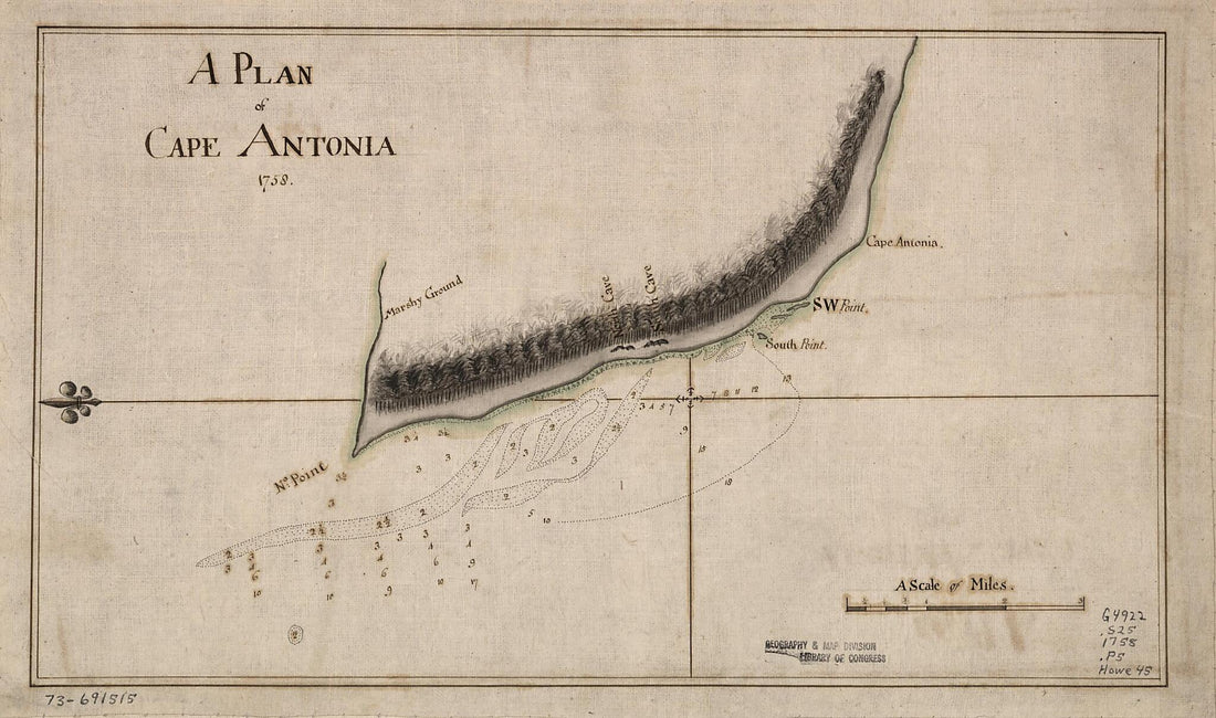 This old map of A Plan of Cape Antonia from 1758 was created by  in 1758