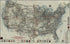 General Map of Transcontinental Routes With Principal Connections 1918 by Relic Map Company