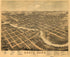 South Bend, Indiana 1874 by Relic Map Company