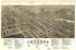 Panoramic View of the City of Jackson, Michigan 1881 by Relic Map Company