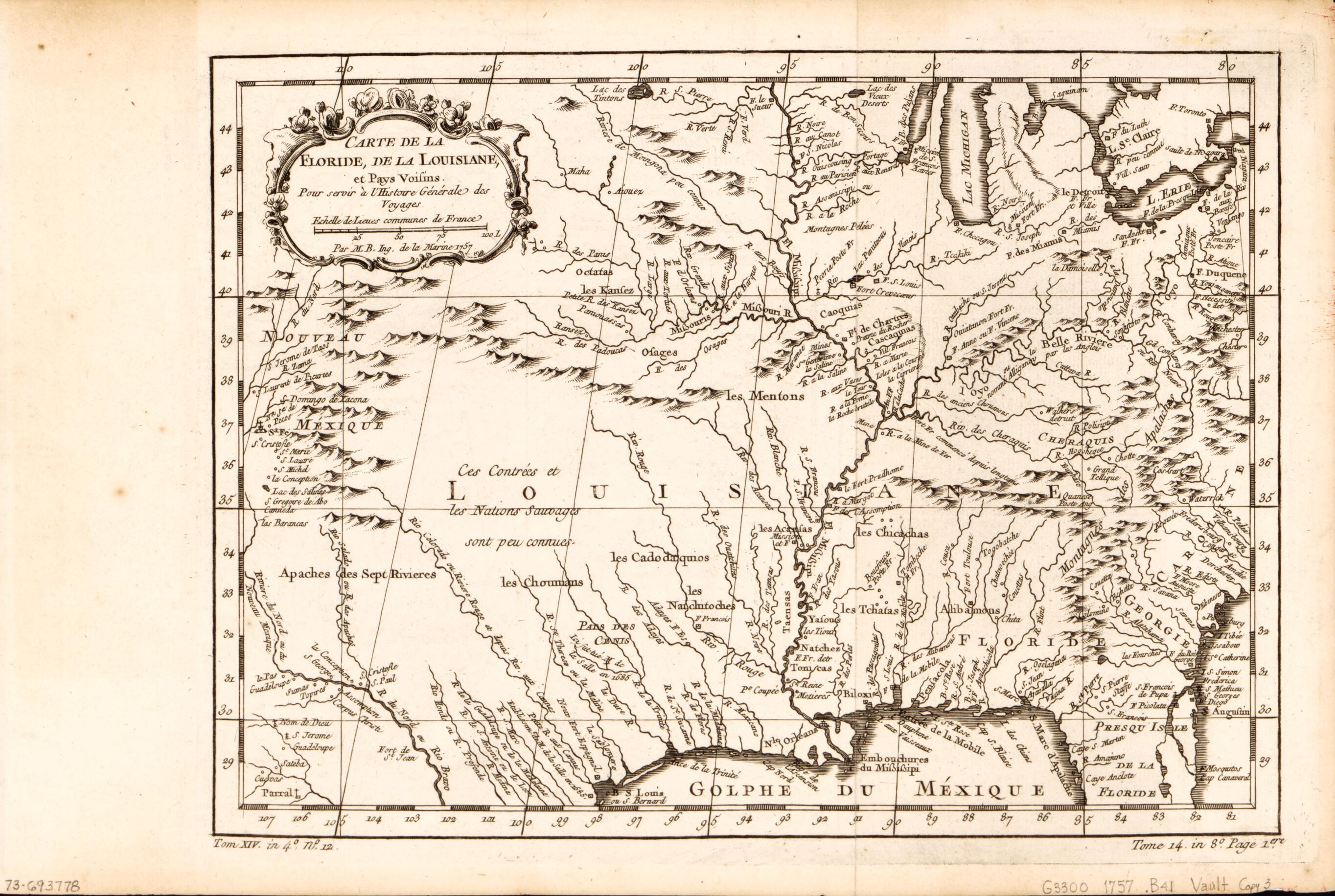 This old map of Carte De La Florida, De La Louisiane, Et Pays Voisins : Pour Servir à L&