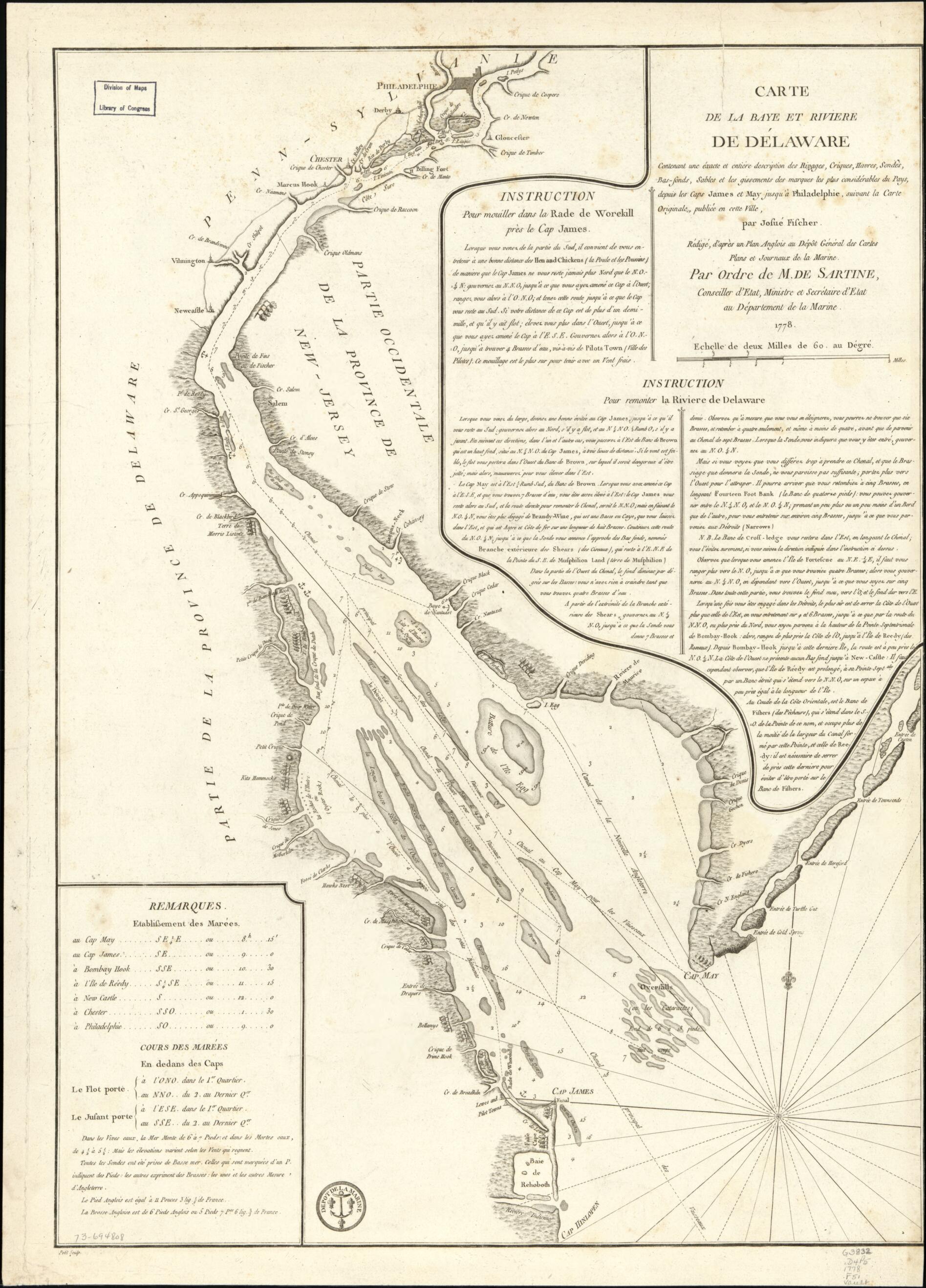 This old map of Sonds, Sables Et Les Gissements Des Marques Les Plus Considérables Du Pays, Depuis Les Caps James Et May Jusqu&