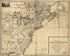 Mapa De La America Septentrional Dividido En Dos Partes. En La Primera Se Descriven Sus Provincias Segun Los Derechos Que Piensa Tener a Ellas La Corona De Francia: En La Segunda, Segun Las Pretensiones De La Inglaterra 1755 by Relic Map Company