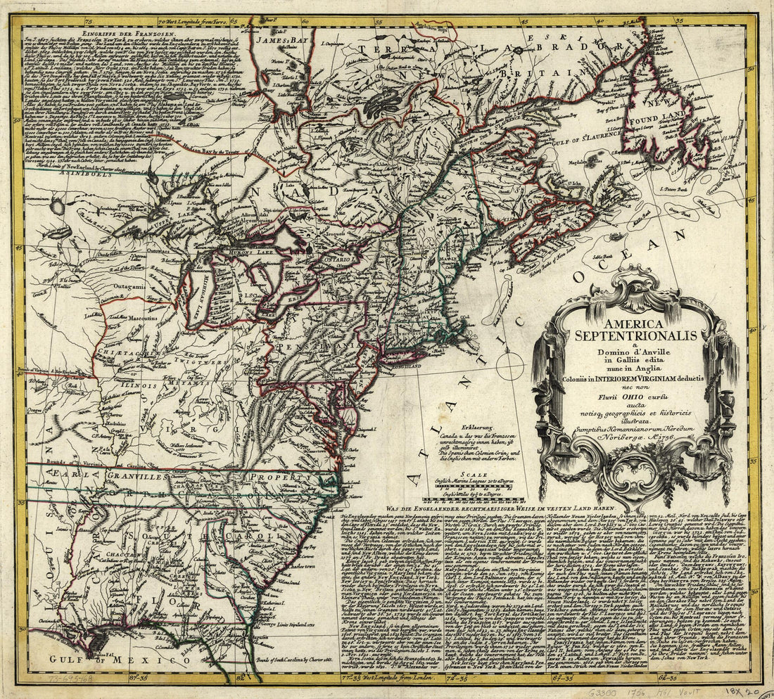 This old map of America Septentrionalis a Domini D&