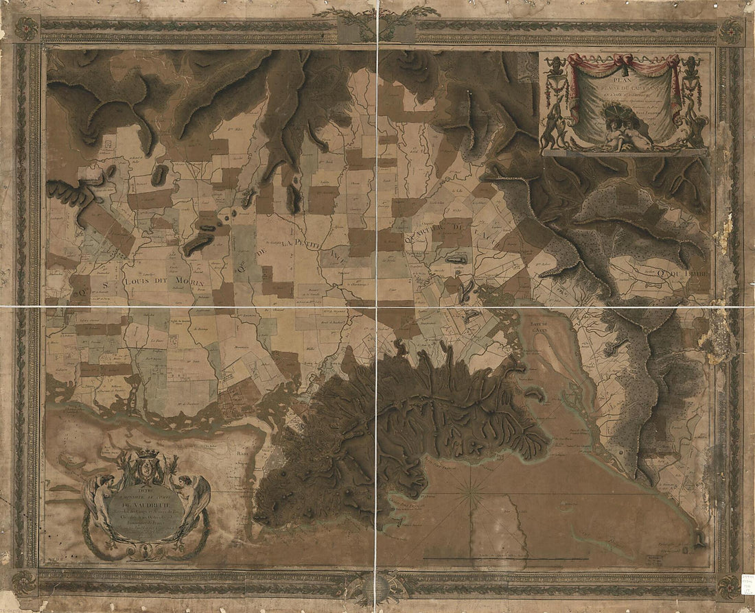 This old map of Plan De La Plaine Du Cap François En L&