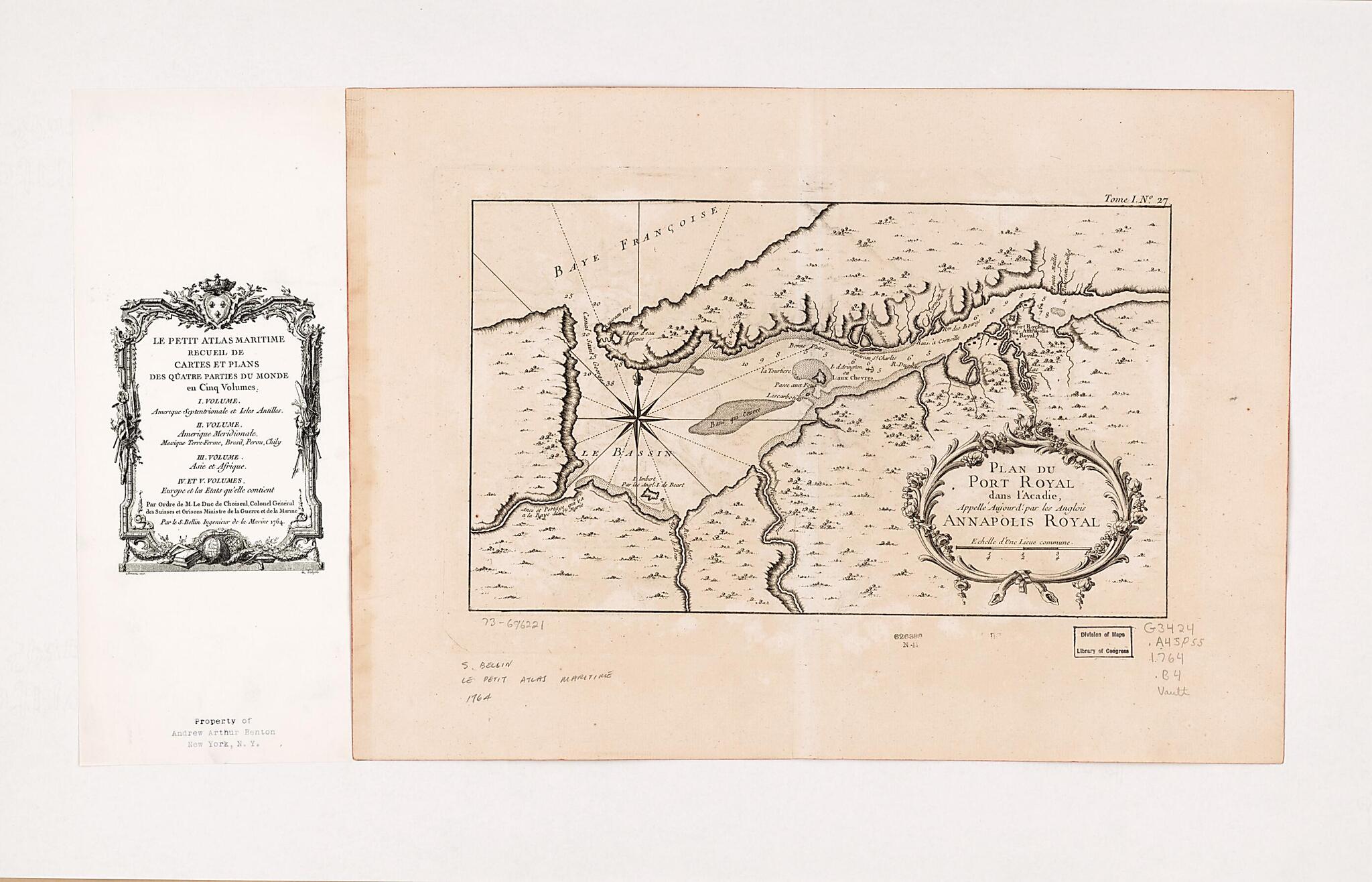 This old map of Plan Du Port Royal Dans L&