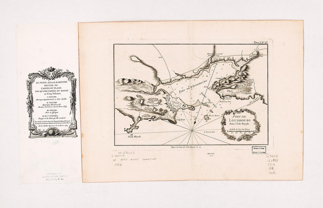 This old map of Port De Louisbourg Dans L&