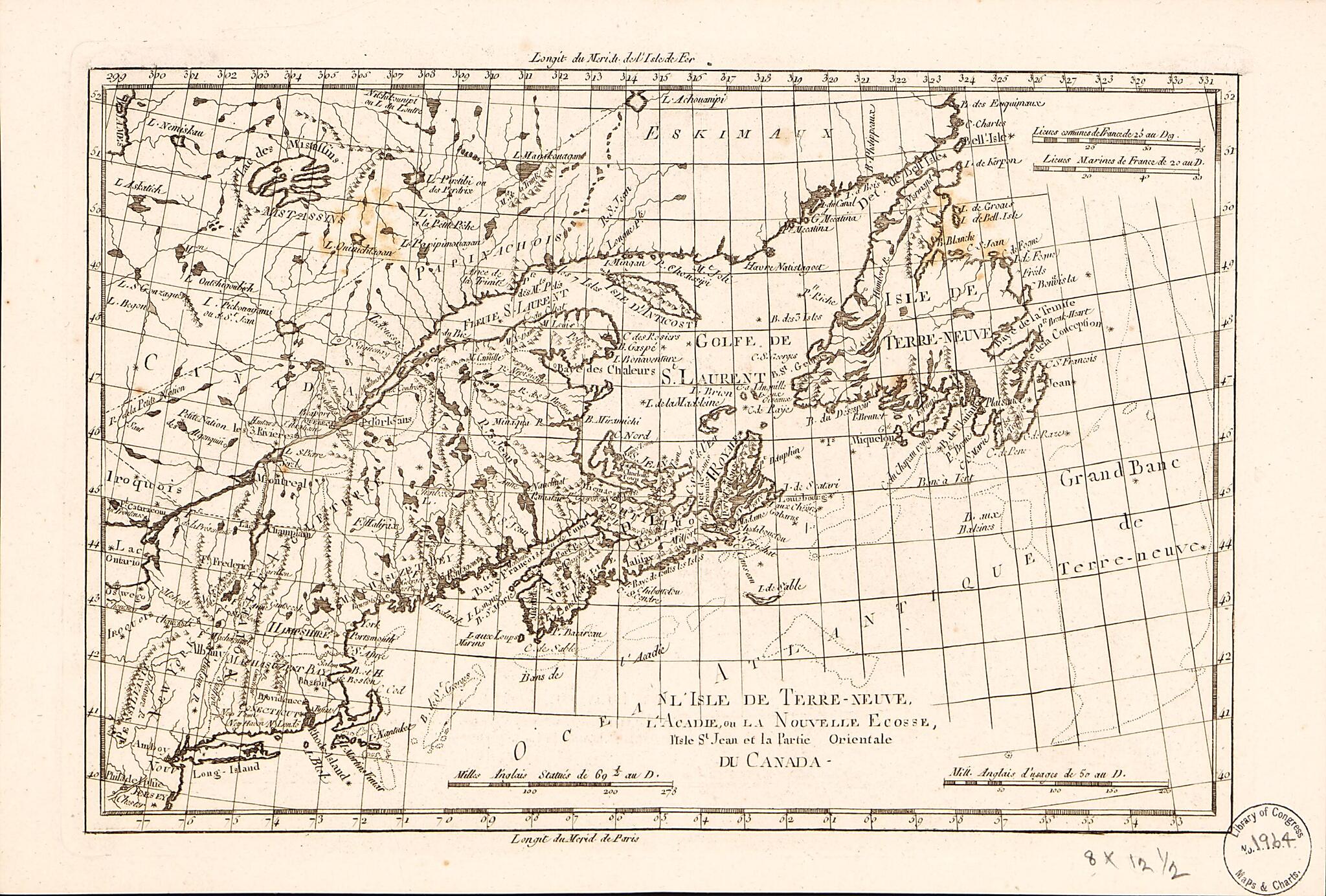 Amérique Septentrionale 1780 by Relic Map Company