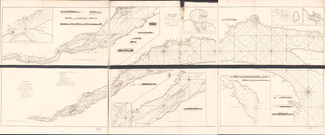 This old map of Rivière St. Laurent Depuis L&