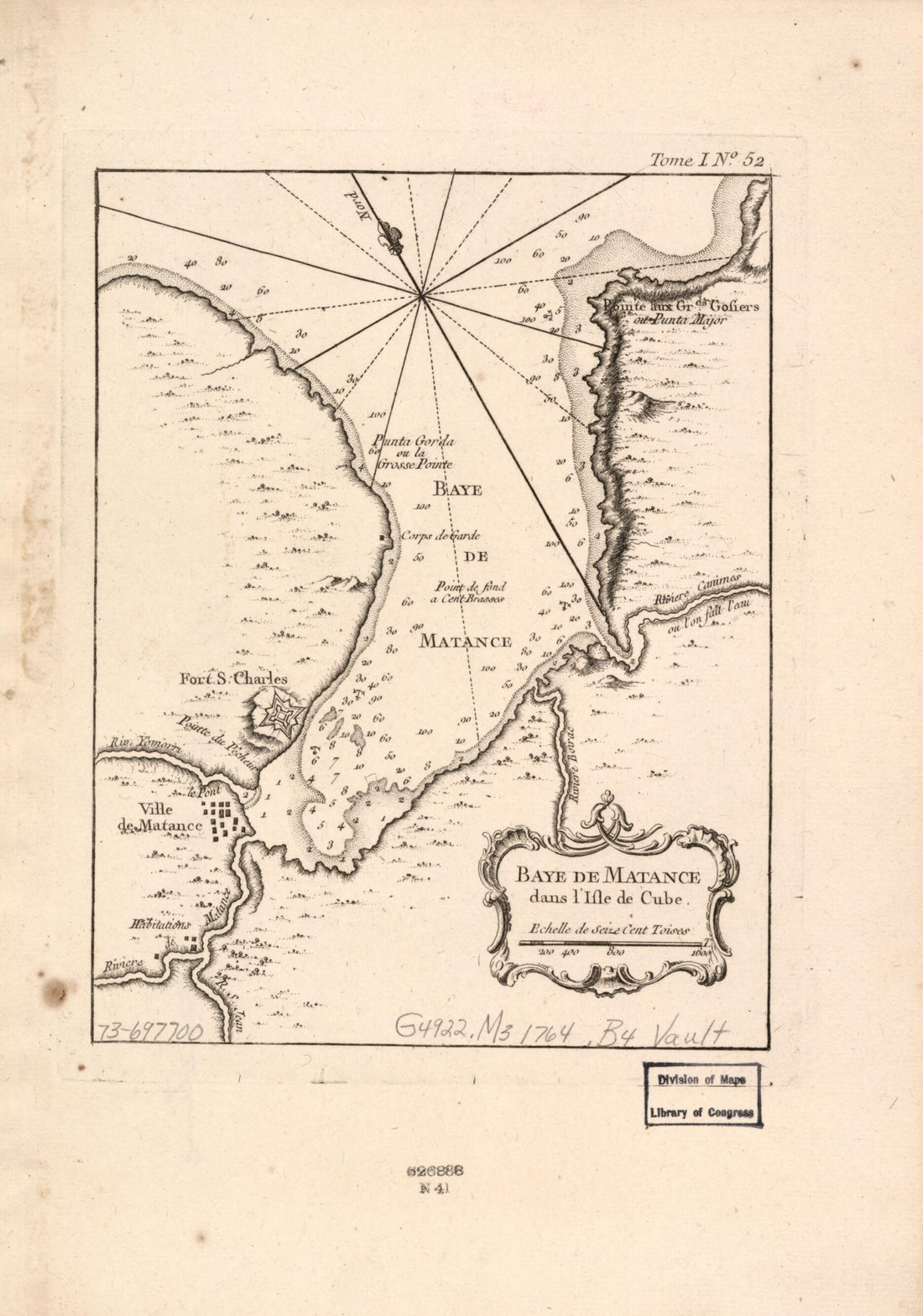 This old map of Baye De Matance Dans L&