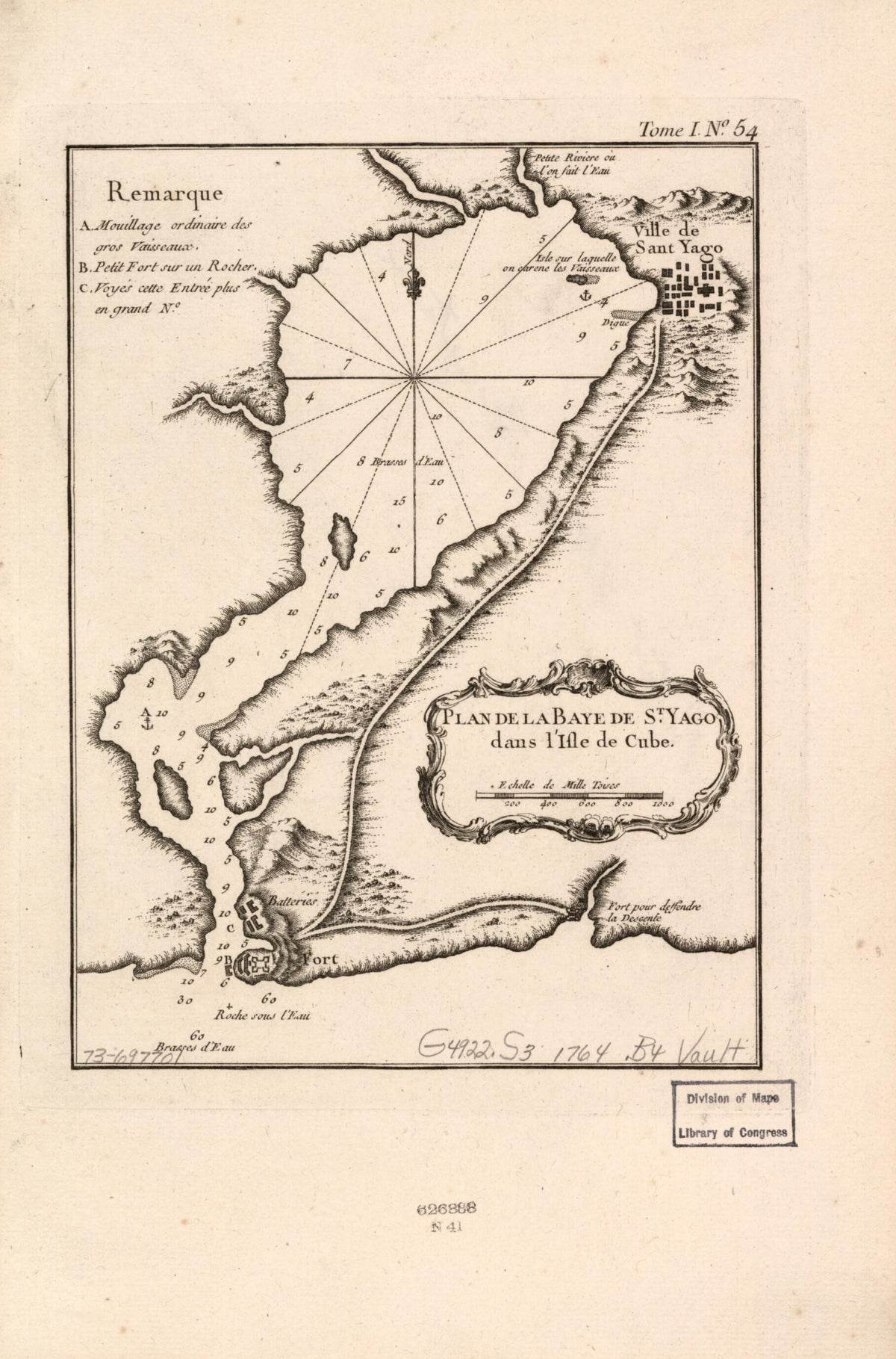 Plan De La Baye De St. Yago Dans L&