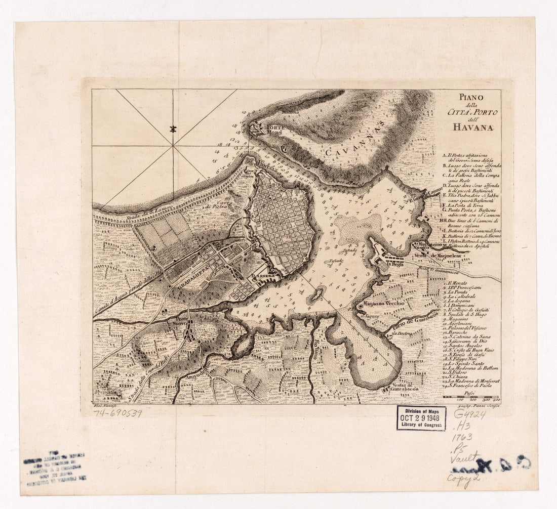 This old map of Piano Della Città E Porto Dell&