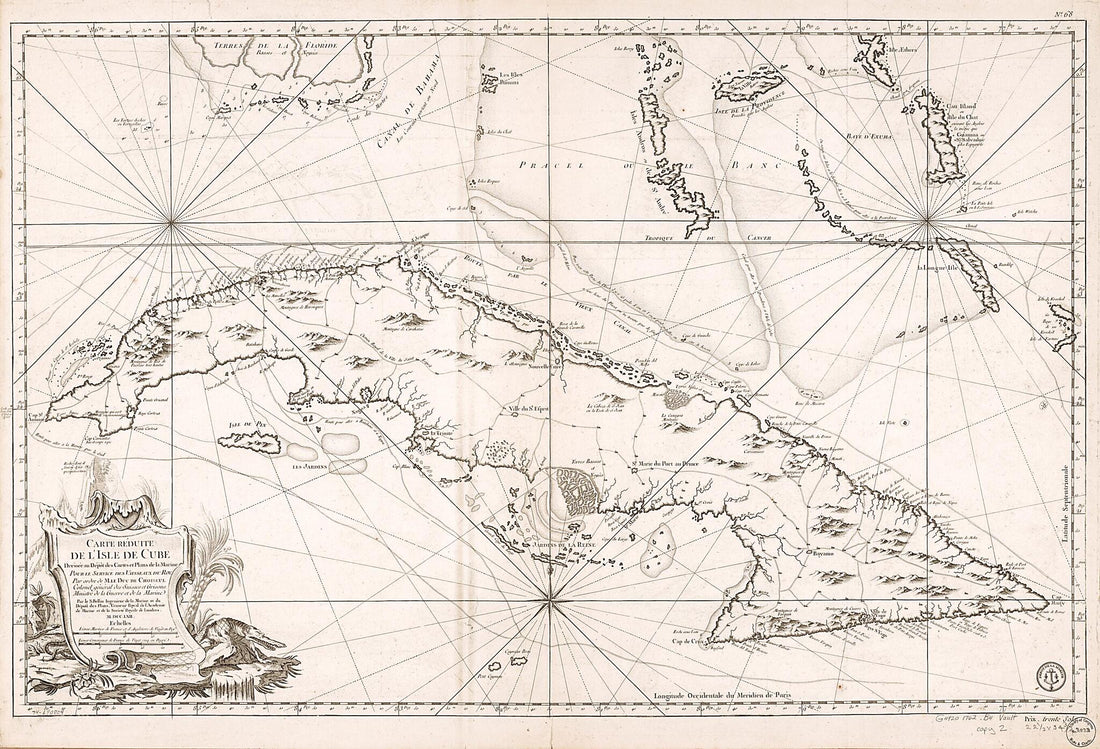 This old map of Carte Réduite De L&