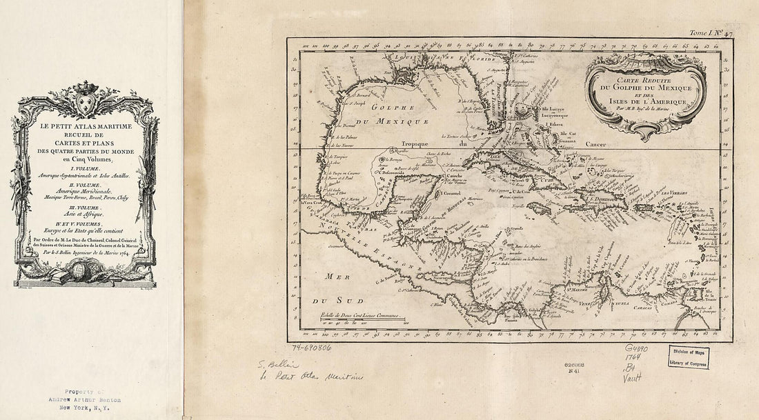 This old map of Carte Réduite Du Golphe Du Mexique Et Des Isles De L&