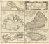 Laender Auf Den Insuln Von America Und Zwar Die Insuln: S. Christophori, Antegoa, Iamaica, Barbados; Samt Den Ins: Bermudes, Sonst Sommers Genańt 1759 by Relic Map Company