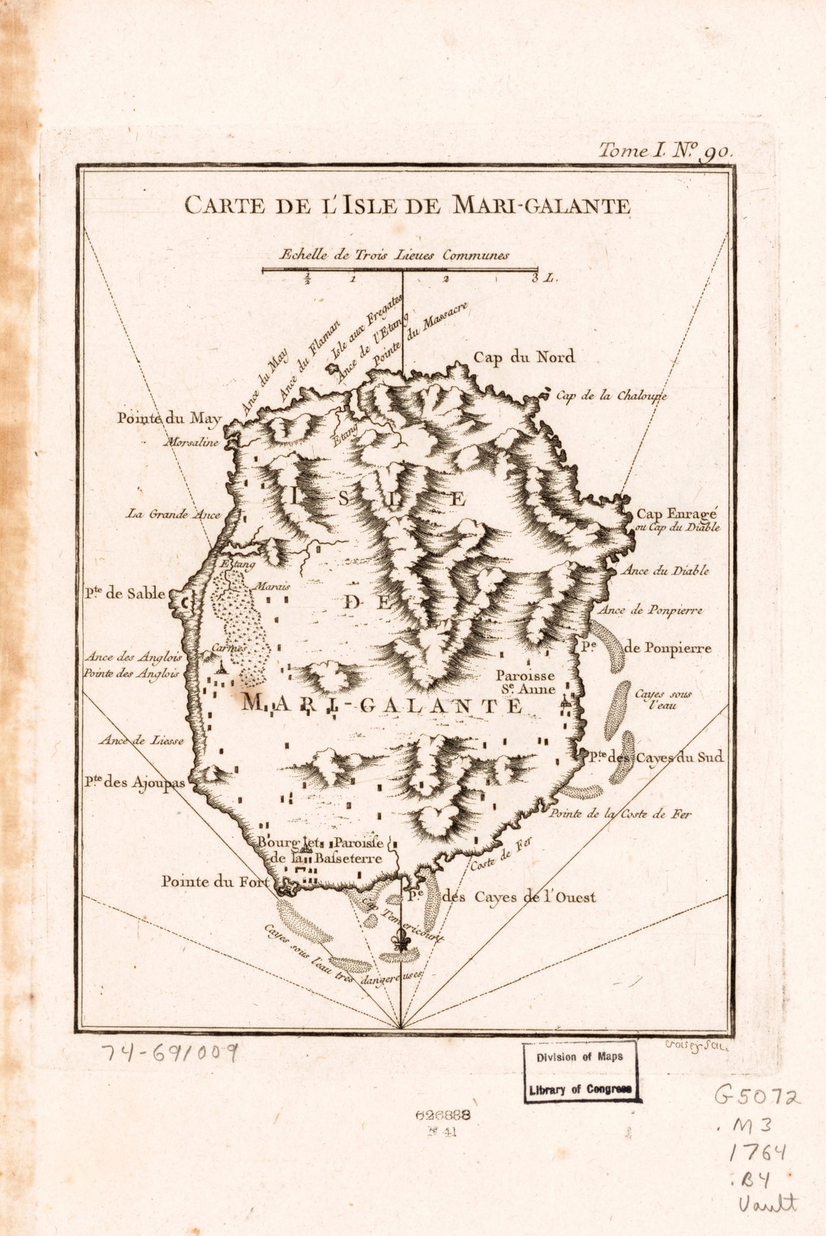 Galante in 1764 by Relic Map Company