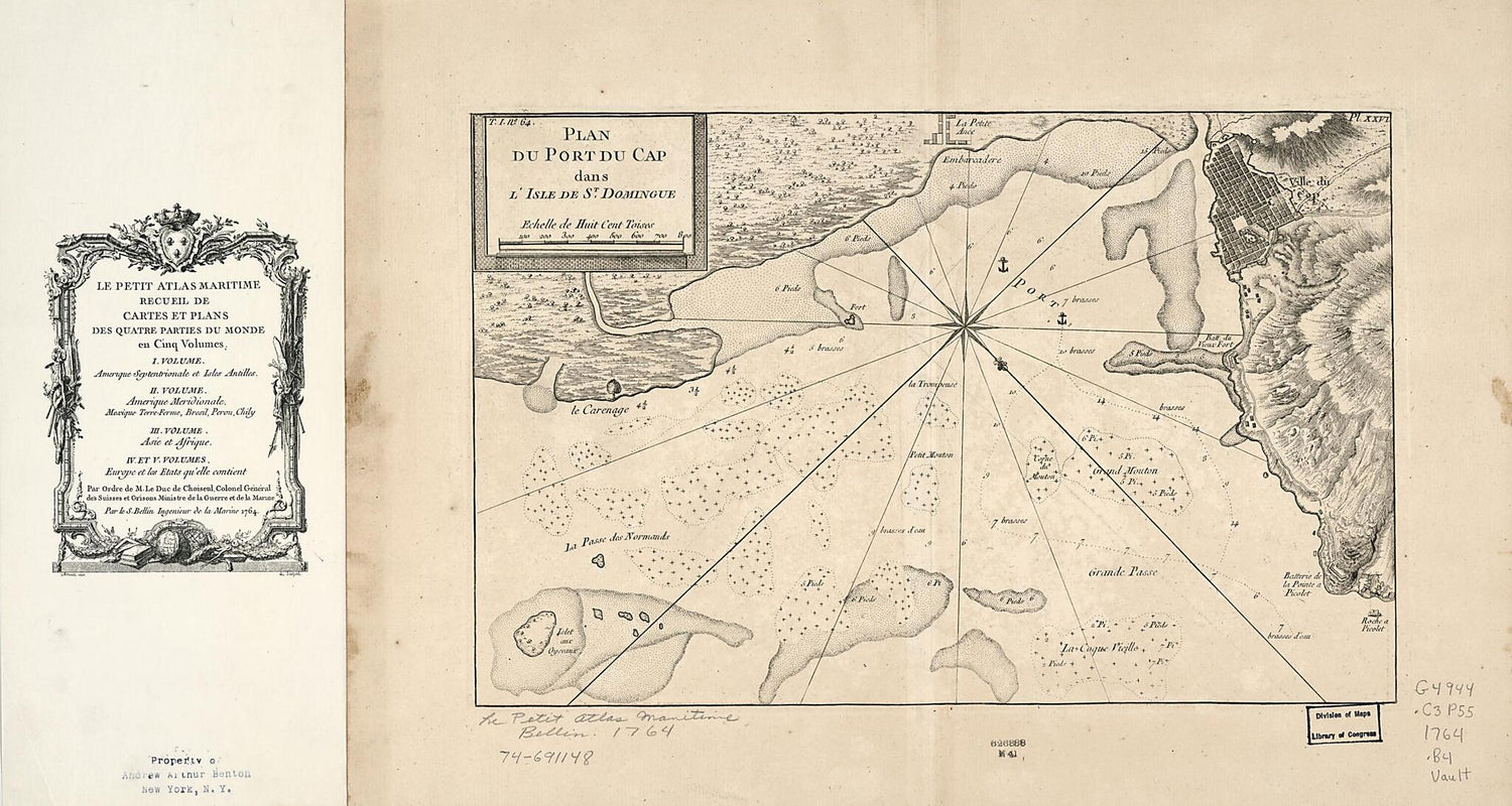 This old map of Plan Du Port Du Cap Dans L&