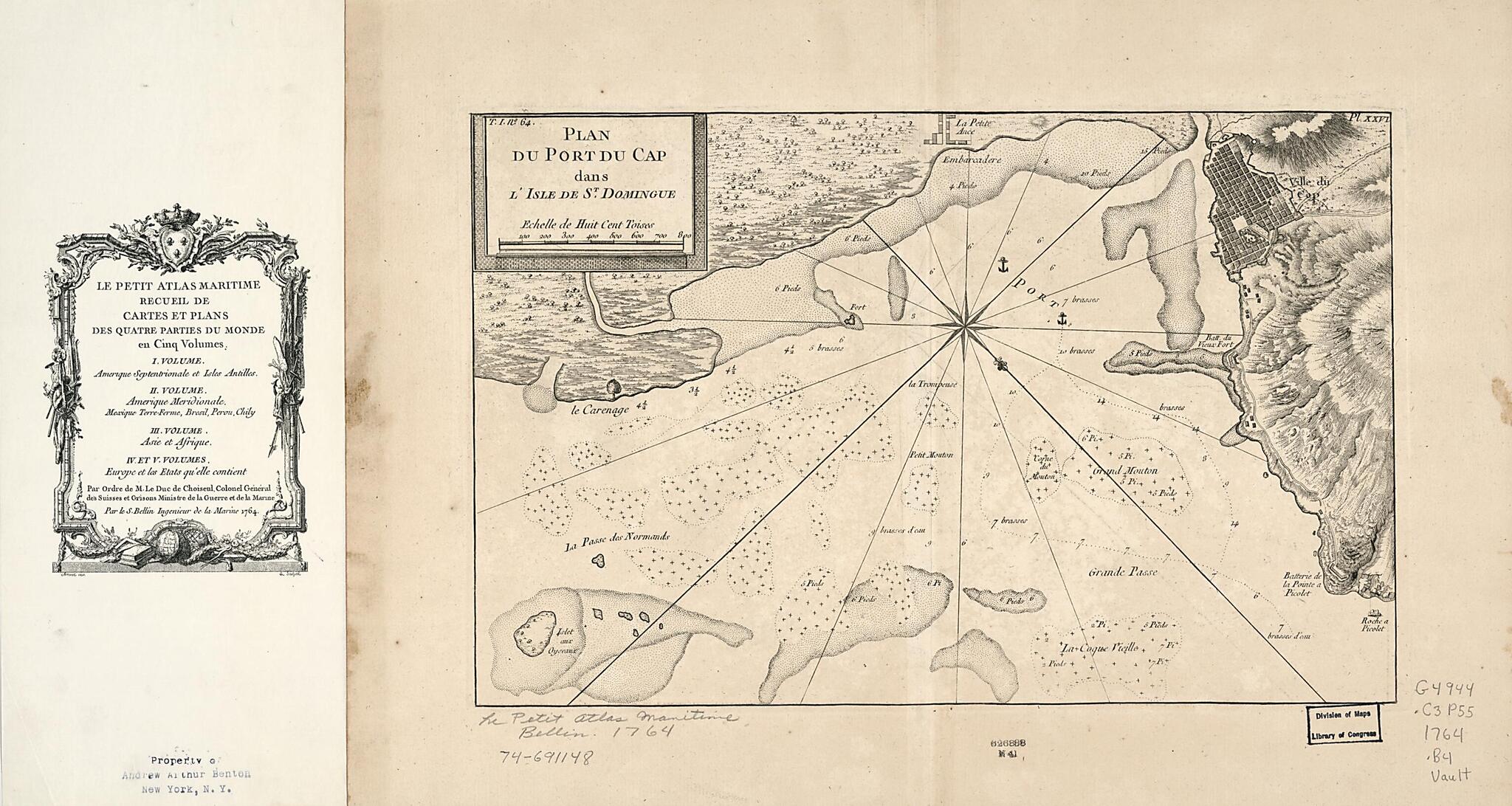 This old map of Plan Du Port Du Cap Dans L&