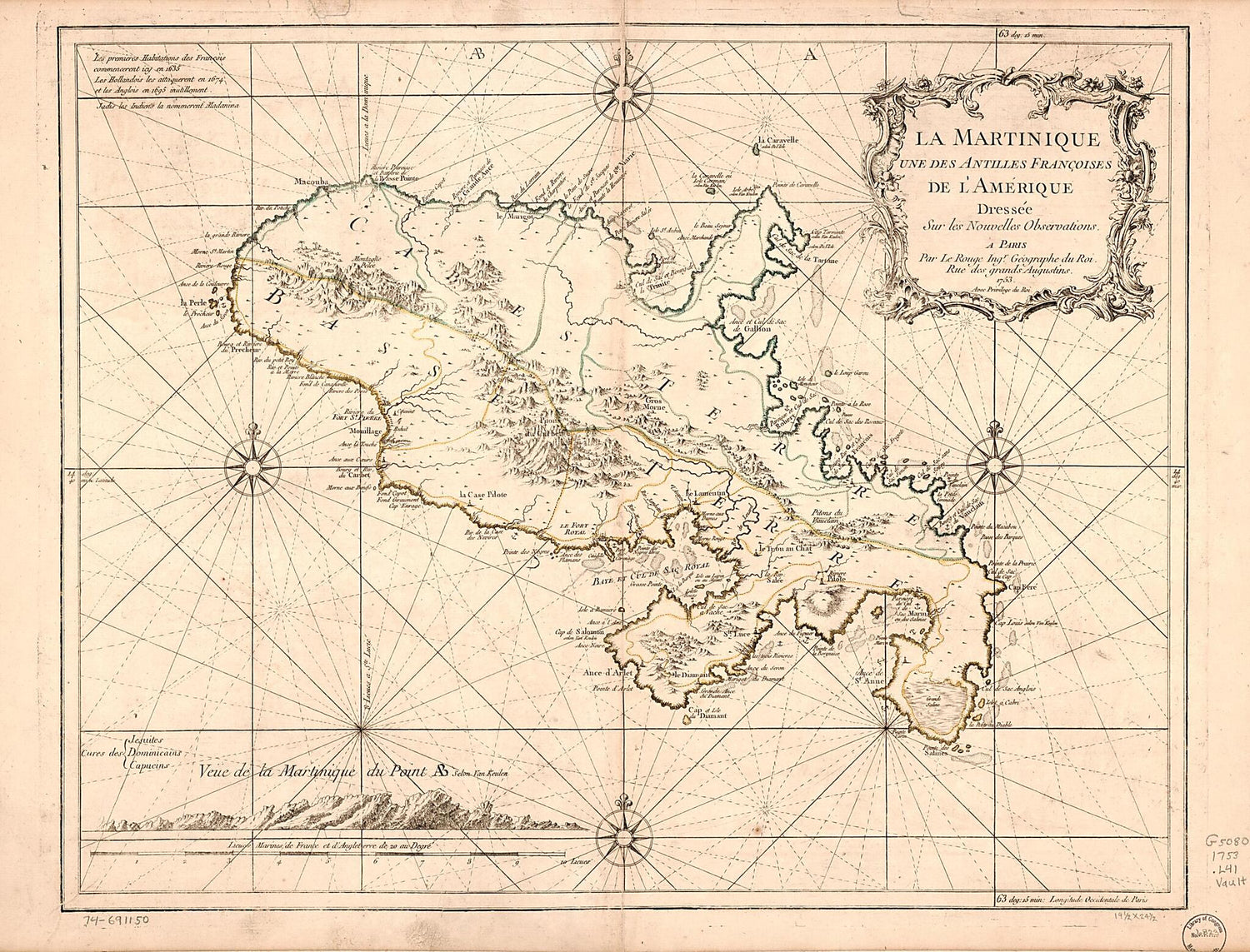 This old map of La Martinique Une Des Antilles Françoises De L&