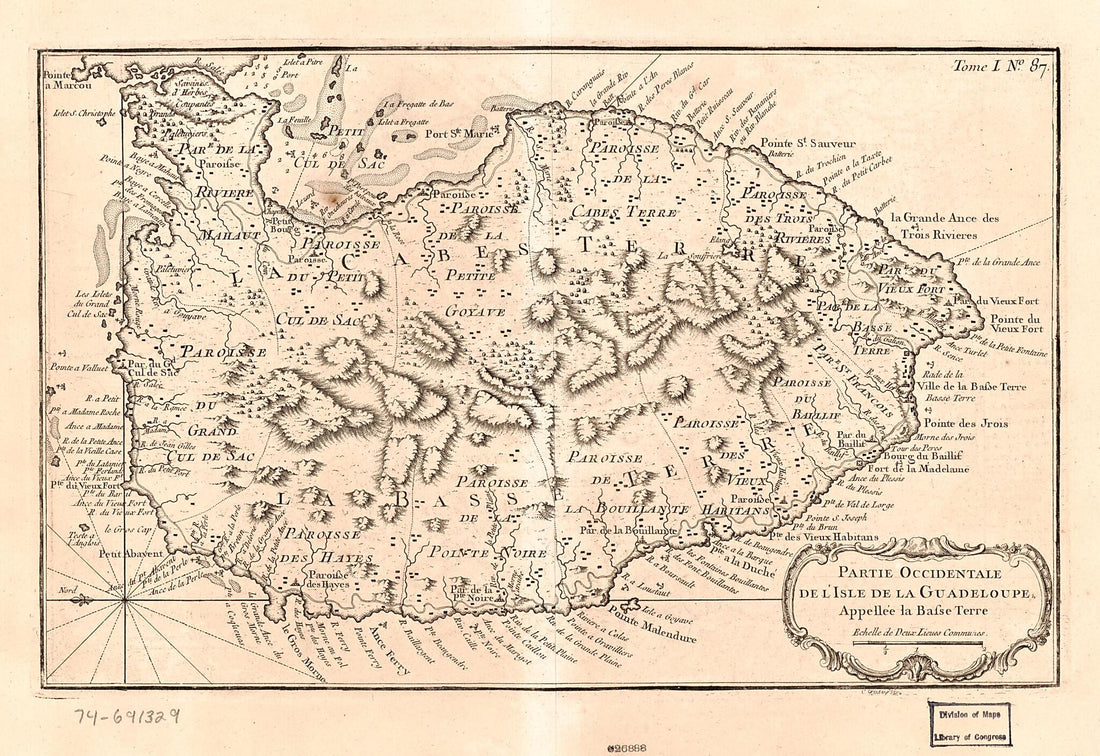 This old map of Partie Occidentale De L&