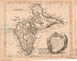 Guadaloupe, One of the Caribee Islands In the West Indies from the Latest Discovery 1755 by Relic Map Company