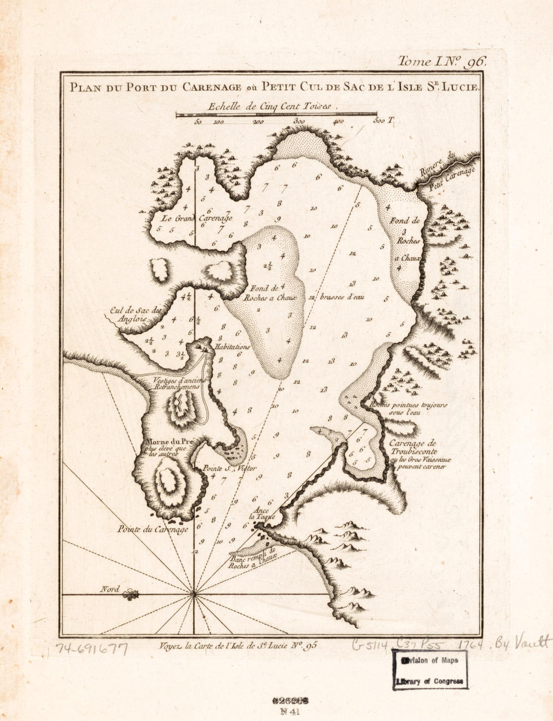 This old map of Plan Du Port Du Carenage Ou Petit Cul De Sac De L&