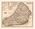 Insula Barbadoes In Suas Parochias Distincts, Una Cum Oris Maritimis, Vüs &c. Ad Fidem Anglicani Authoris Delineata 1759 by Relic Map Company